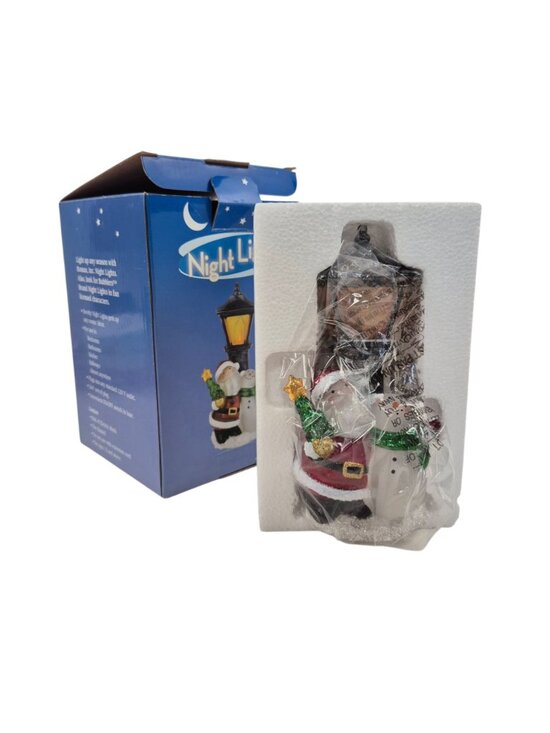 Roman Inc Night Light Snowman Santa Christmas Holiday Decor Swivel Plug NIB - Picture 10 of 10